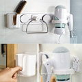 Beautiful Design Convinient Universal Ucker Plastic Hair Dryer Storage Organizer Rack Comb Holder Wall Mounted Stand